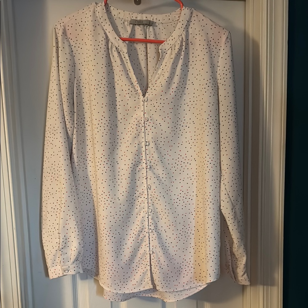 Polka Dot Blouse - White